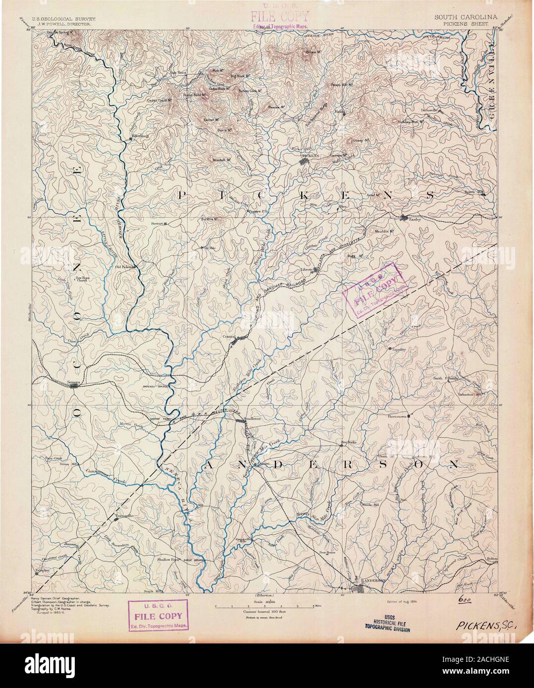 Map of pickens hires stock photography and images Alamy