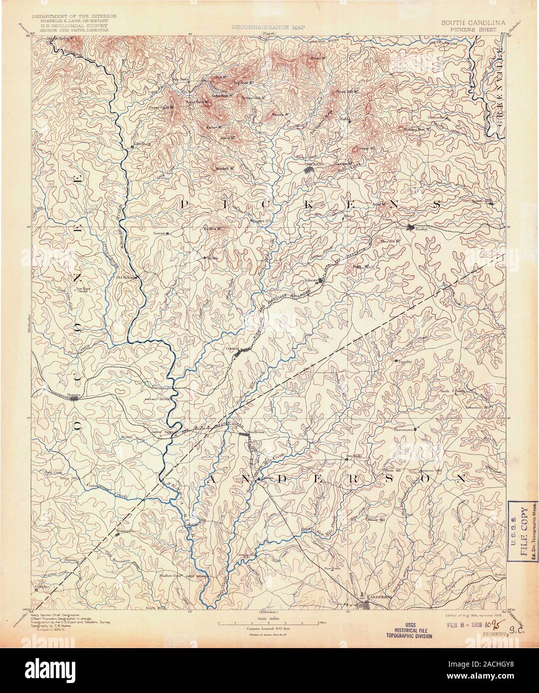 Pickens map hires stock photography and images Alamy