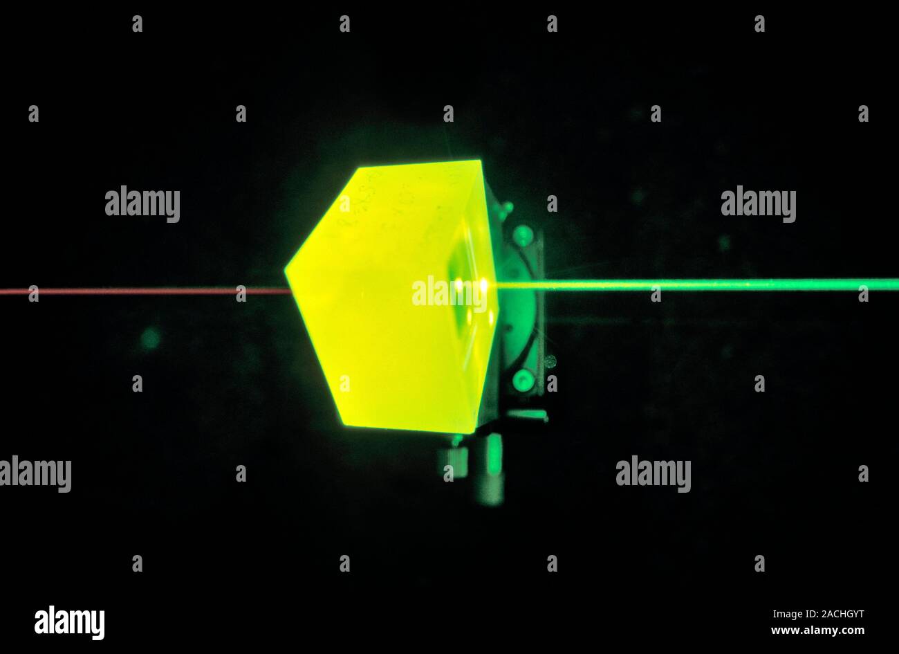Laser Megajoule laser beam conversion. Crystal block from a potassium