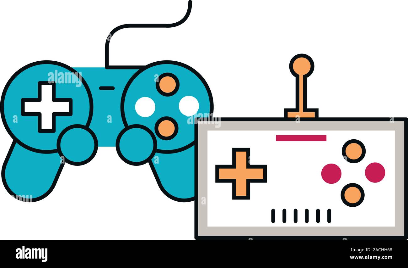 video game controls handle icons Stock Vector Image & Art Alamy