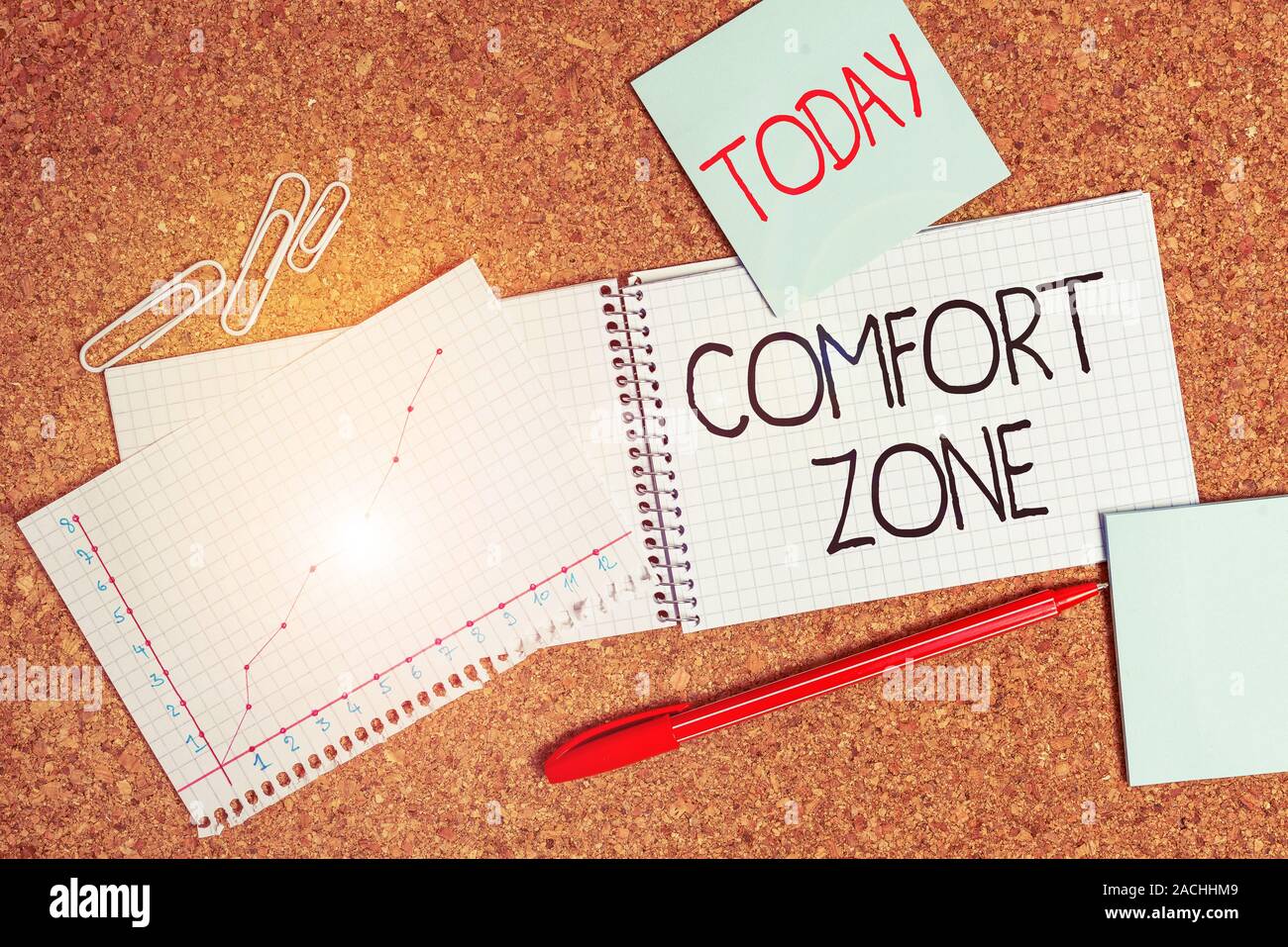 Writing Note Showing Comfort Zone Business Concept For Place Or
