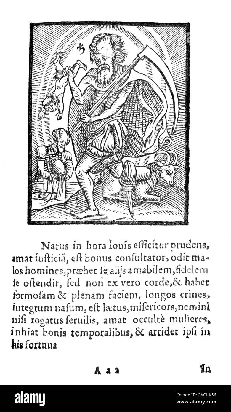 Jupiter as Death, 16th century artwork. The male figure at centre is Jupiter (Zeus), chief of