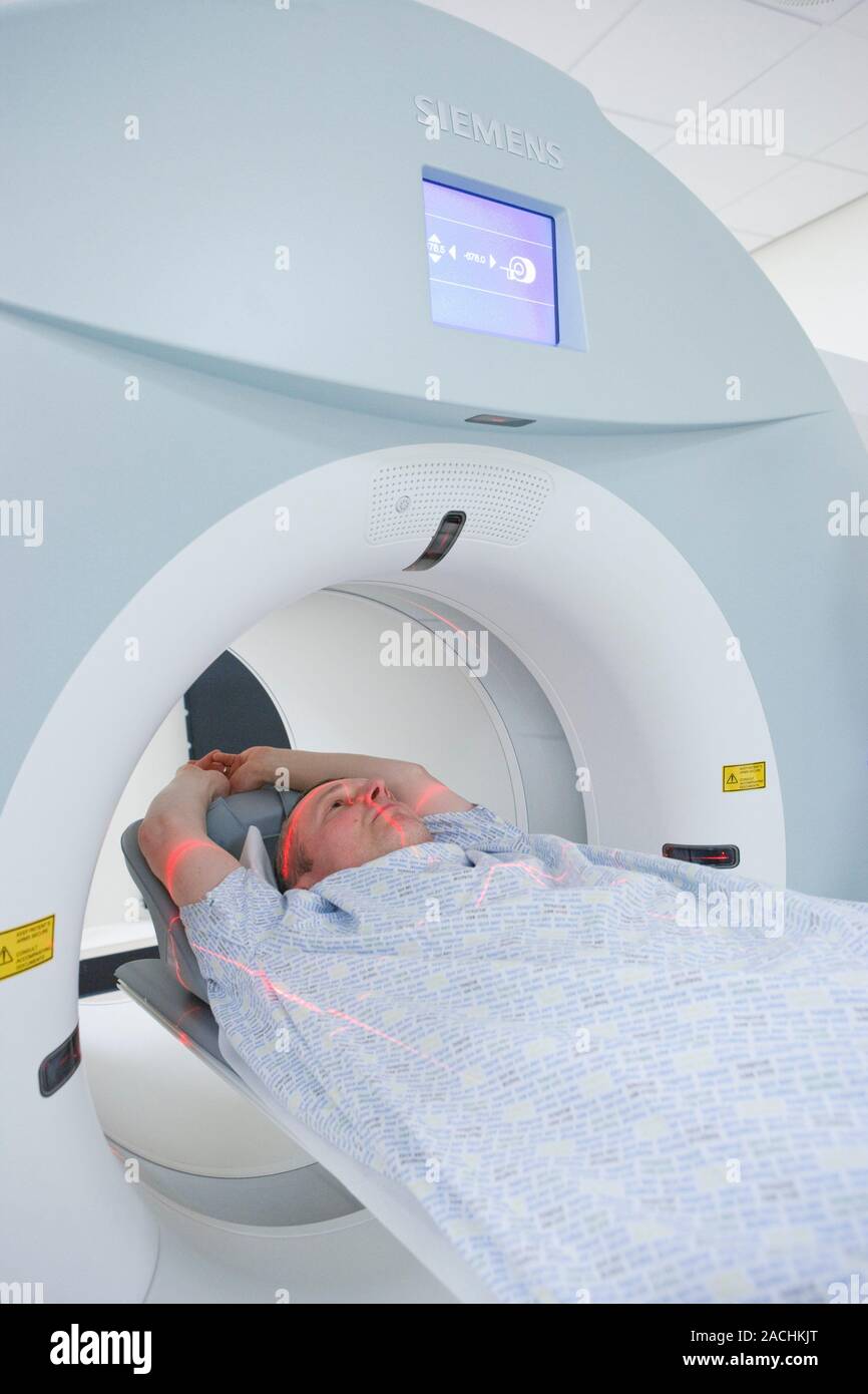 PET CT scanner in use at hospital room Stock Photo - Alamy