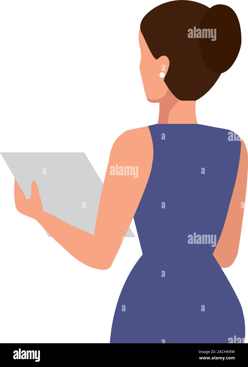 back business woman elegant avatar character Stock Vector Image & Art ...