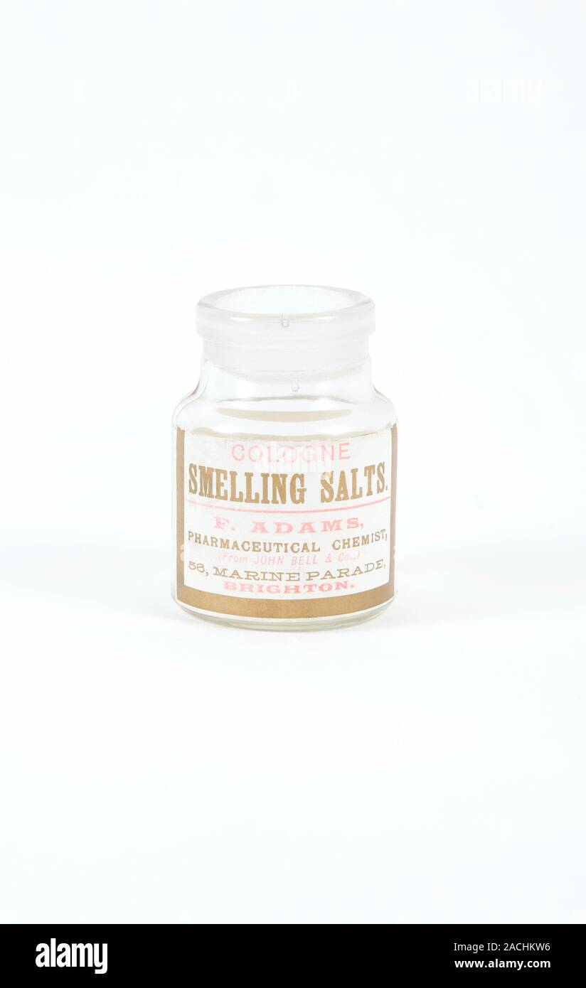 Antique smelling salts bottle Stock Photo Alamy