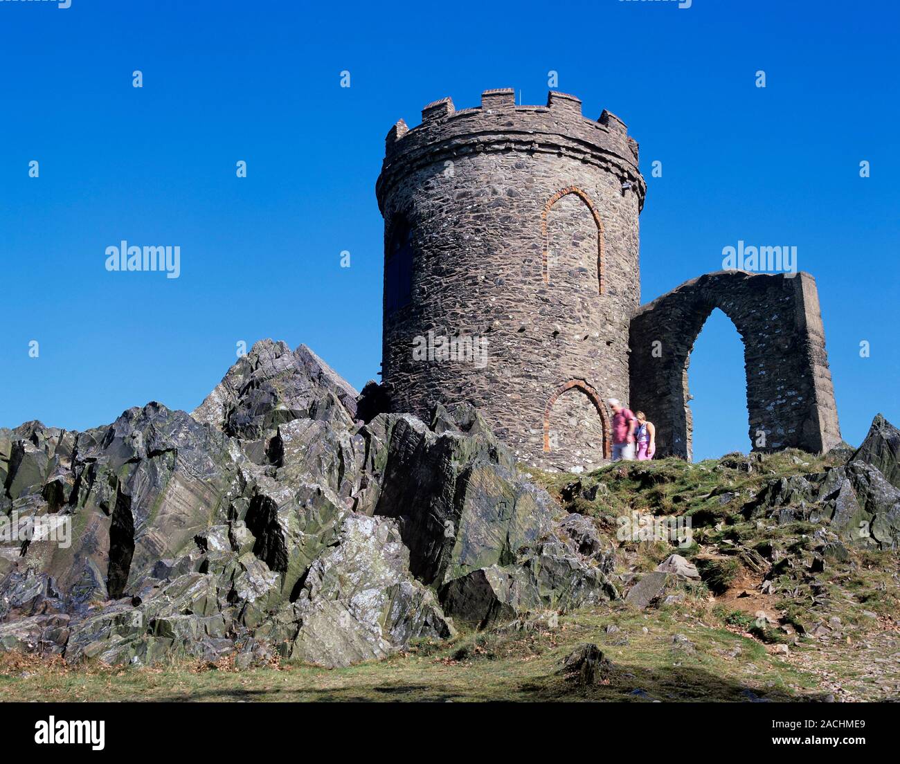 Ancient rock formation and folly. These are some of the oldest rocks ...