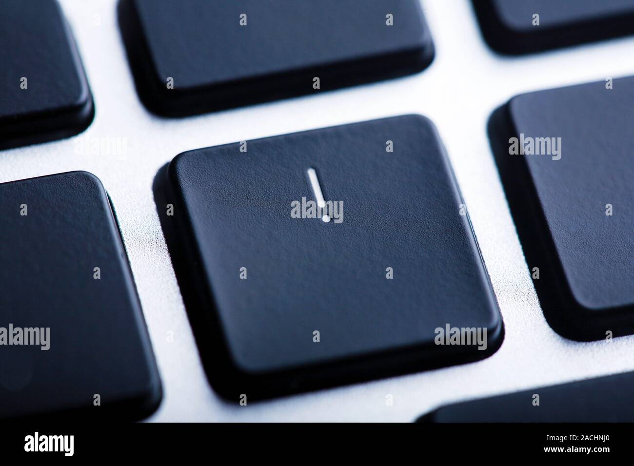 Computer warning, conceptual image. Stock Photo