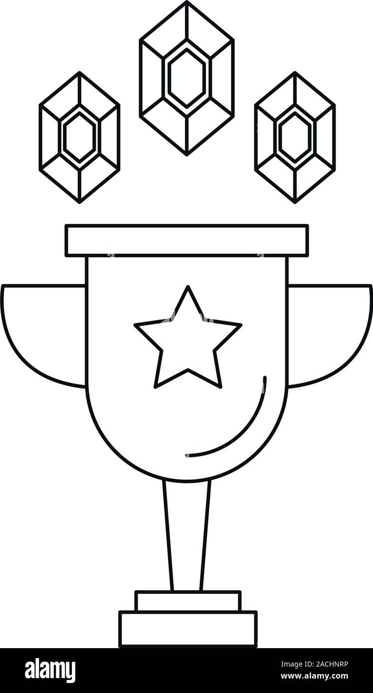 trophy cup award isolated icon Stock Vector Image & Art - Alamy