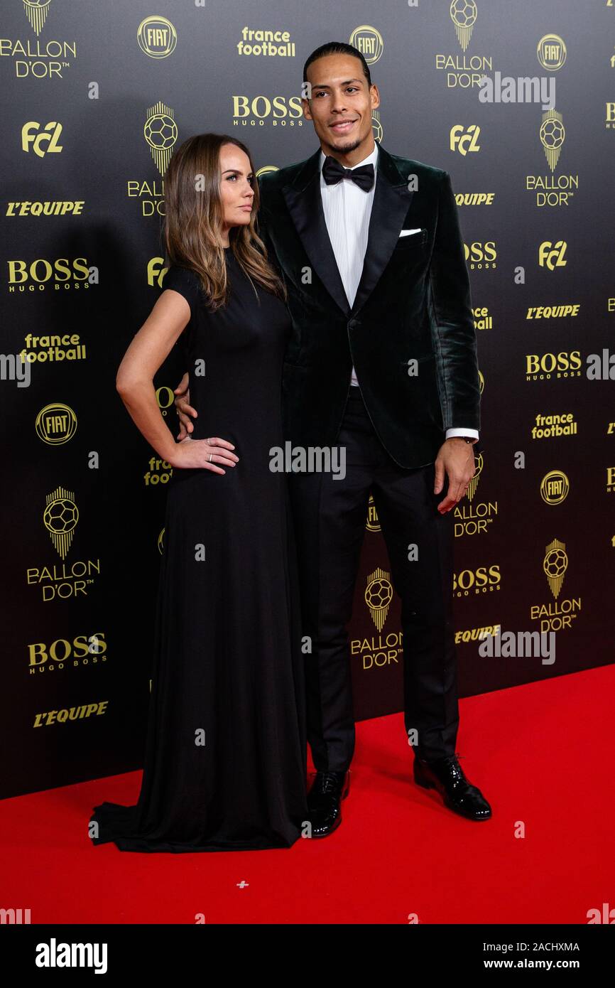 Paris France. 2nd Dec 2019. Liverpool s Dutch defender Virgil