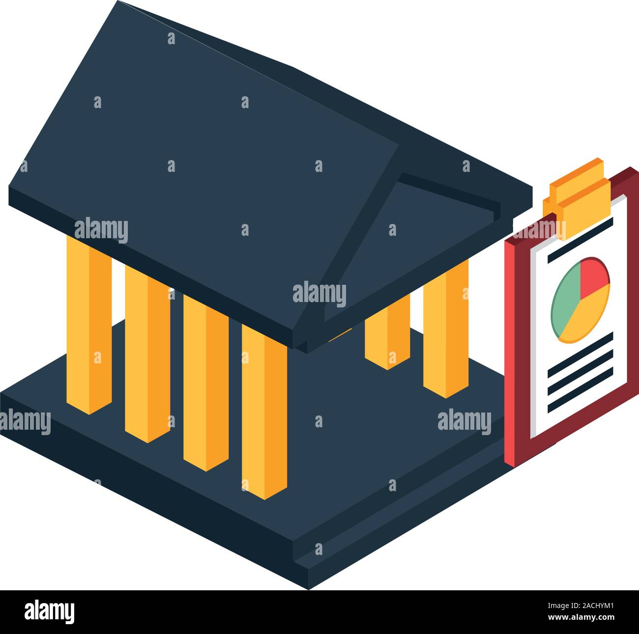 bank building facade isolated icon Stock Vector Image & Art - Alamy
