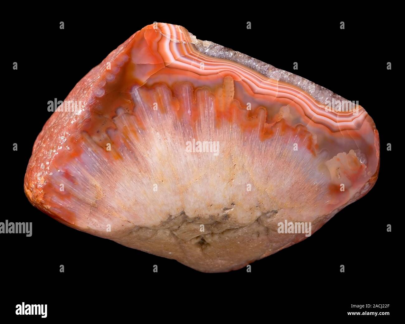 Lake Superior agate. Agate is an aggregate of different forms of silica ...