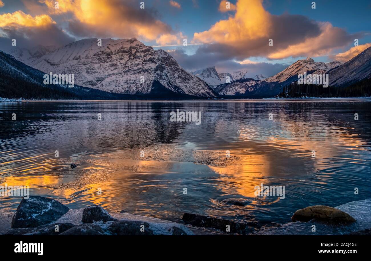 Upper Kananaskis Lake, Kananaskis, Alberta, Canada Stock Photo Alamy