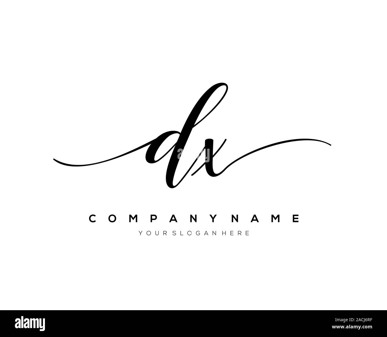 DX Letter initial handwriting logo vector Stock Vector Image & Art - Alamy