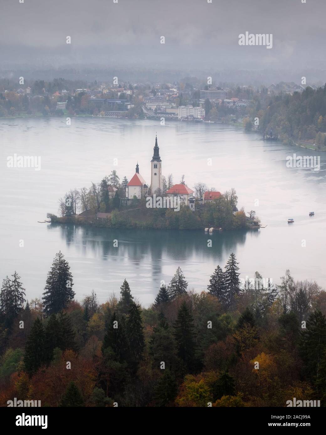 Church of the Assumption , Lake Bled , Slovenia Stock Photo