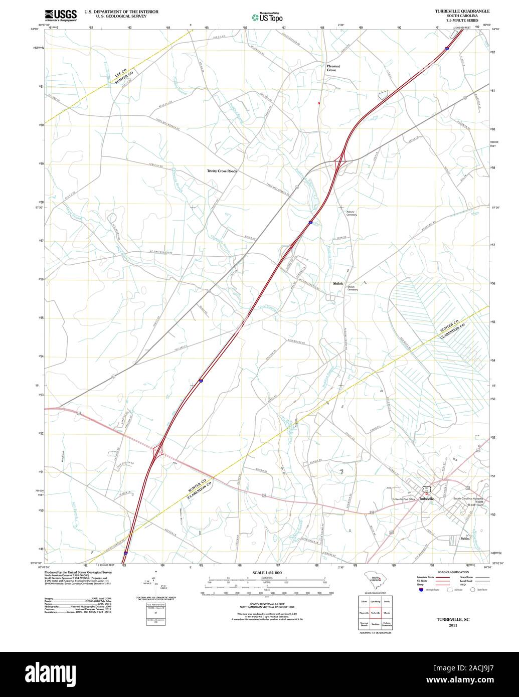 Turbeville map Cut Out Stock Images & Pictures Alamy
