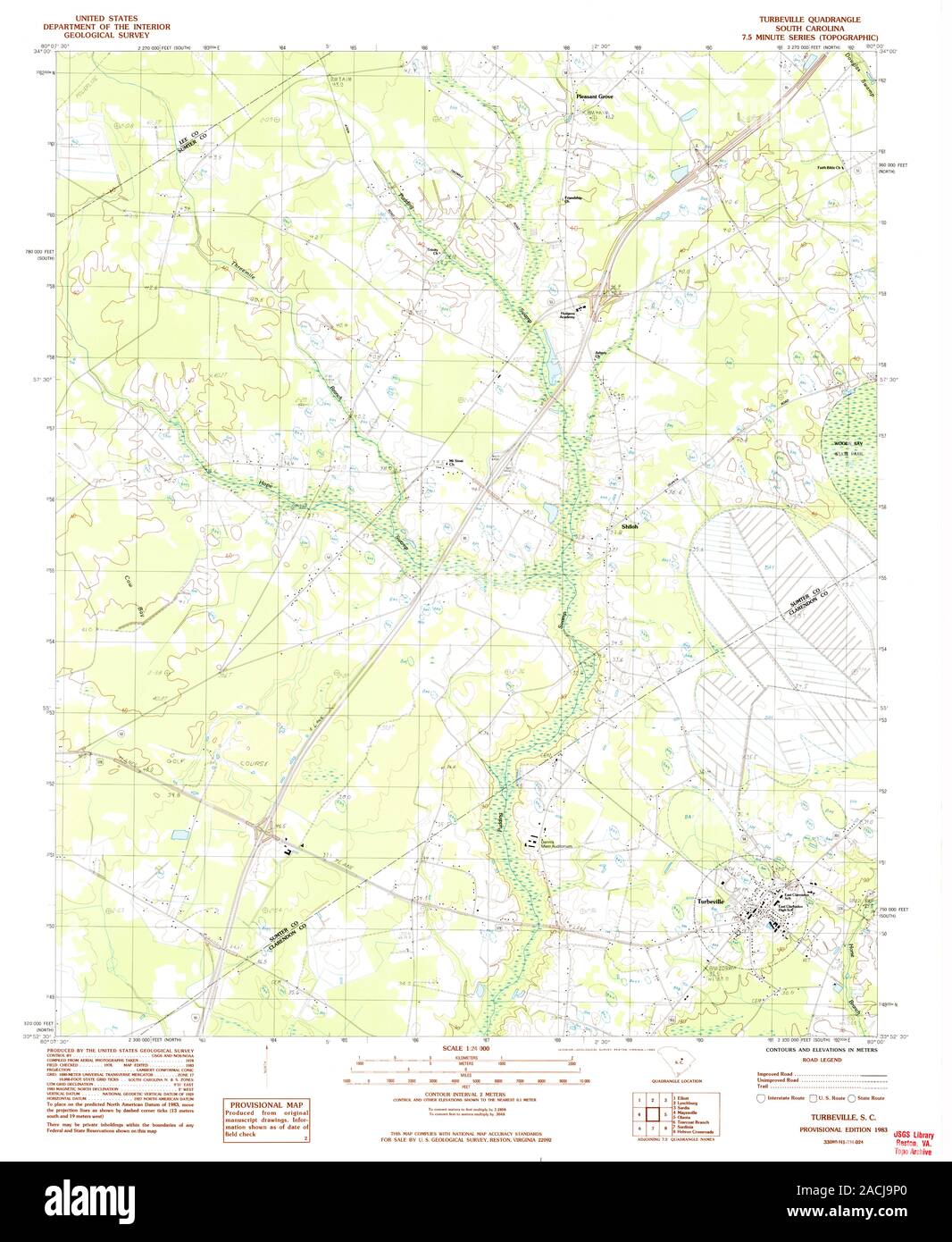 Map of turbeville Cut Out Stock Images & Pictures Alamy