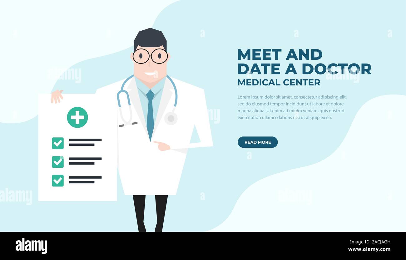 Doctor Holding A Check Up Paper And Pointing By Index Finger