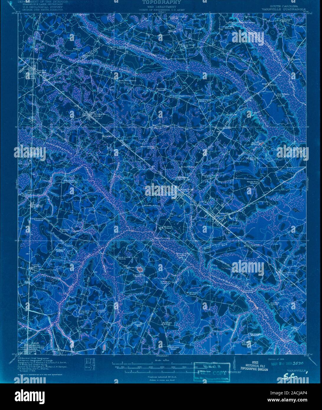 Varnville south carolina map hires stock photography and images Alamy