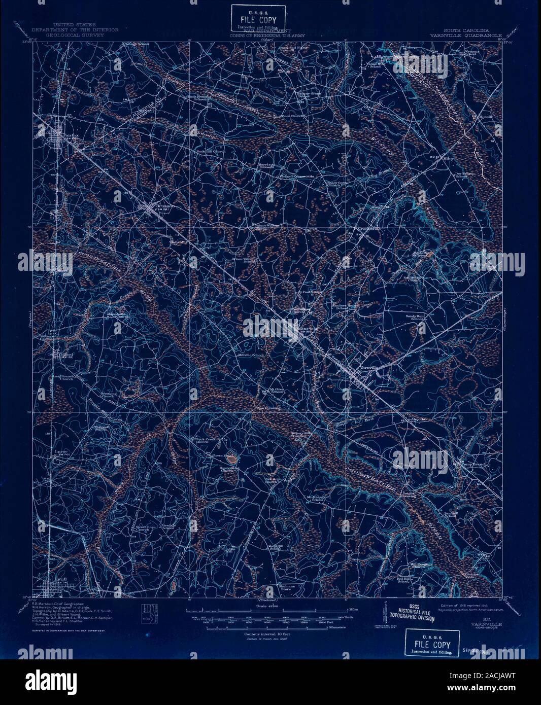 Varnville map hires stock photography and images Alamy