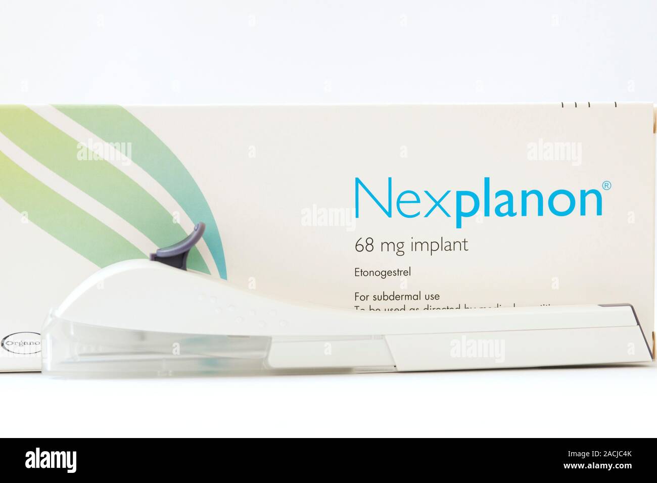 Contraceptive implant applicator and packaging. This device is used to