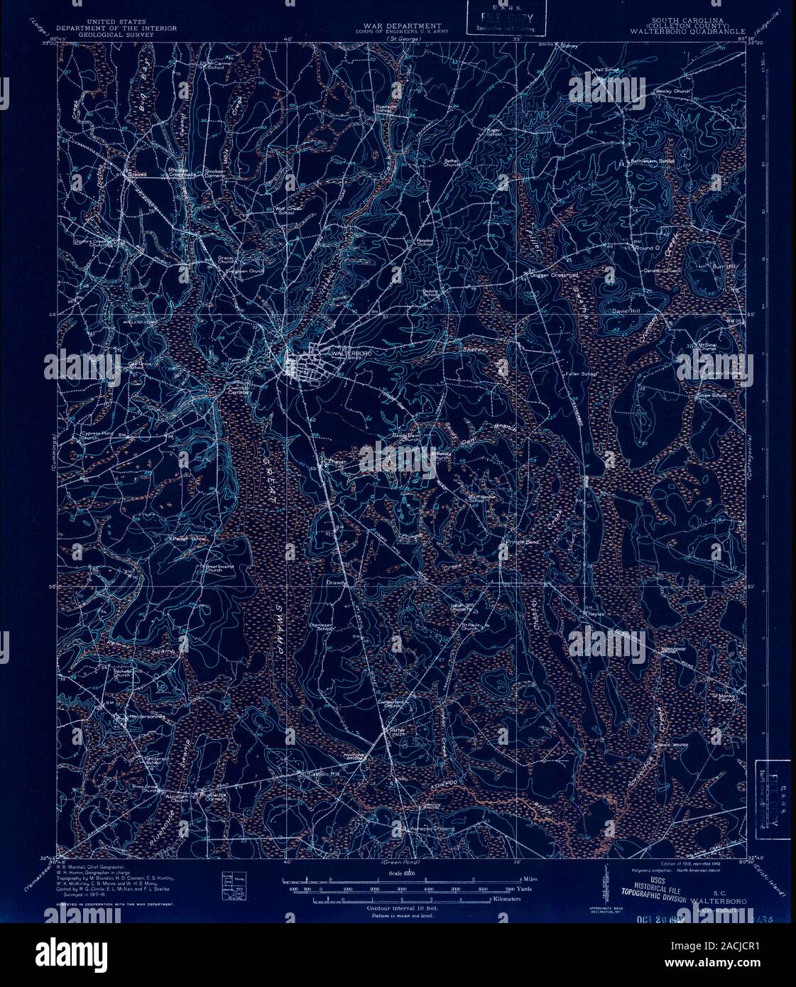 Walterboro south carolina map hires stock photography and images Alamy