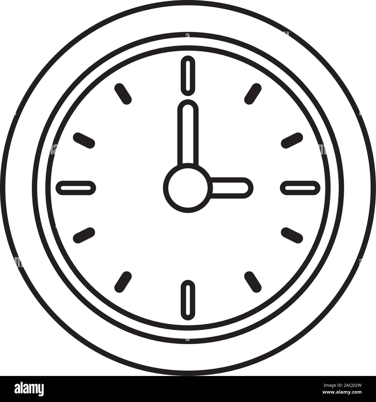 time clock watch isolated icon Stock Vector Image & Art - Alamy