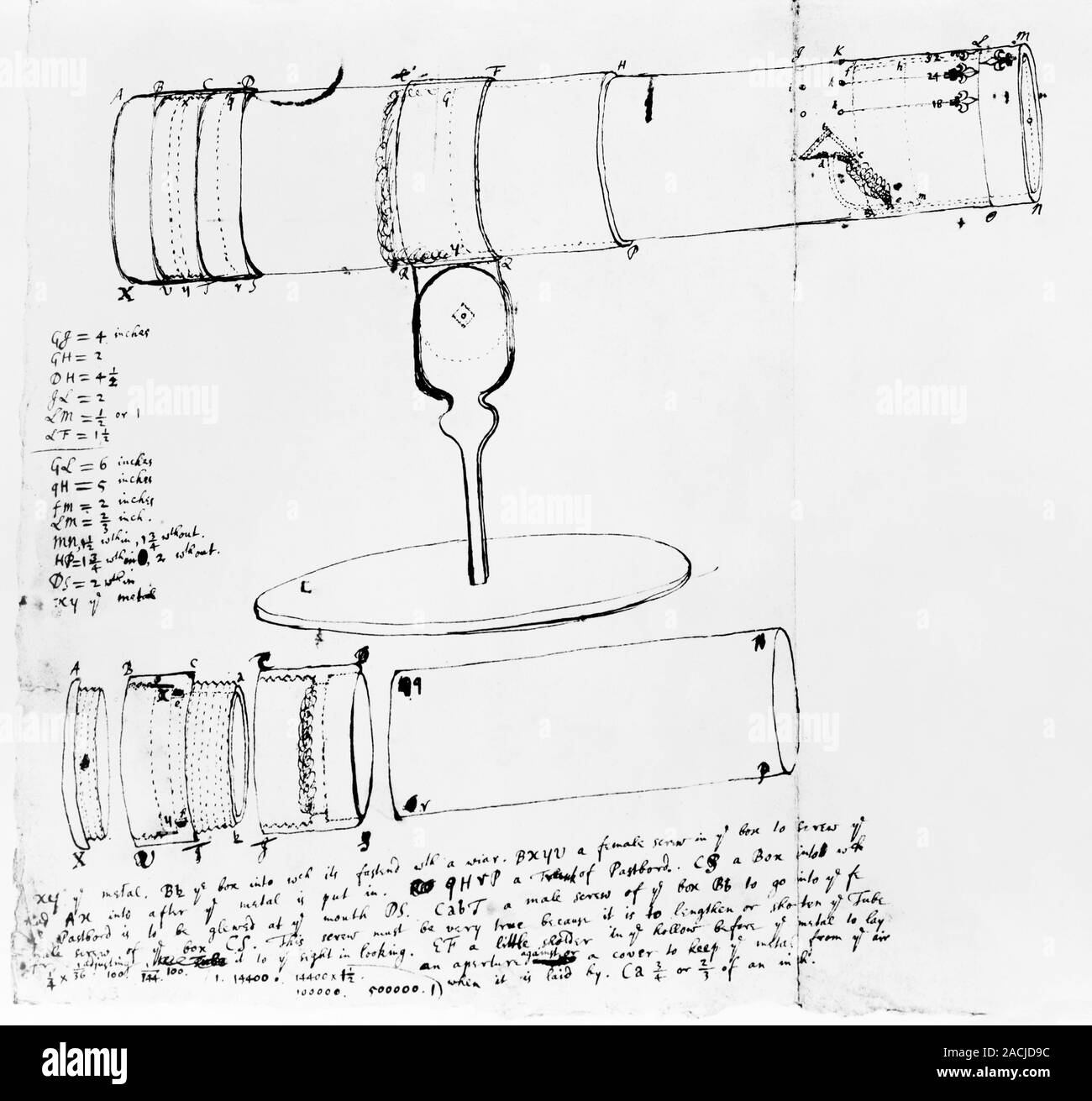 Схема ньютона. Исаак Ньютон телескоп рефлектор. Зеркальный телескоп Роберта Гука. Чертежи телескопа Леонардо да Винчи. Зеркальный телескоп Исаака Ньютона.