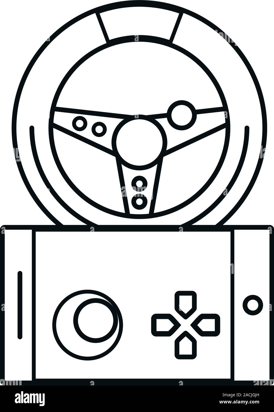 video game control handle with car wheel Stock Vector Image & Art Alamy