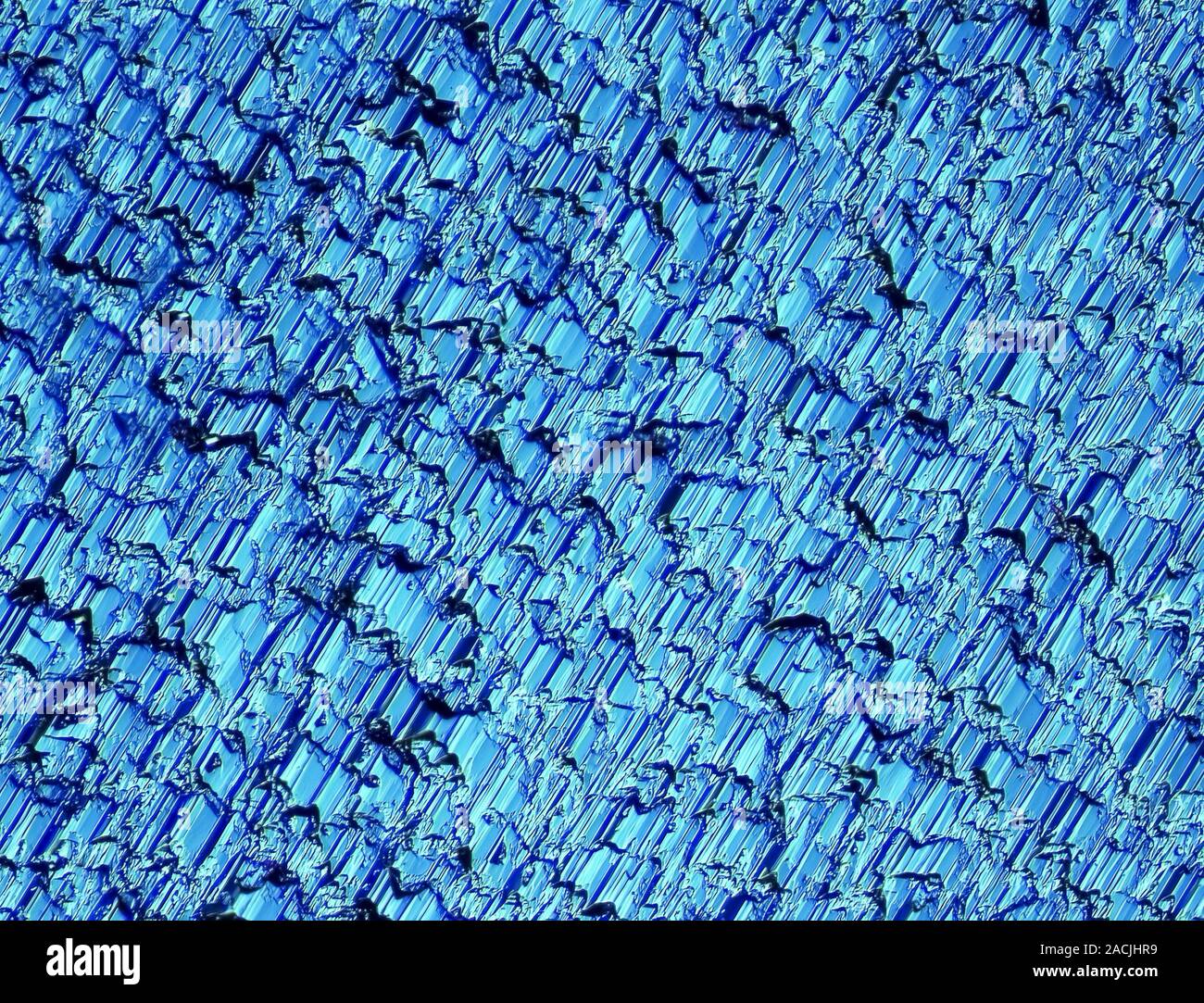 Solar cell. Micrograph of the surface of a solar (photovoltaic) cell ...