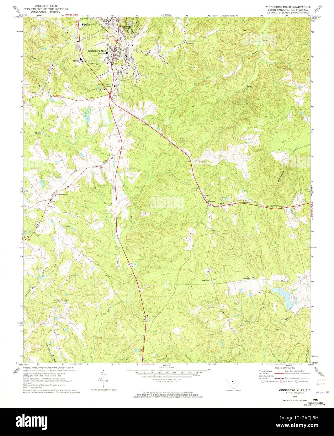 Map of winnsboro hires stock photography and images Alamy