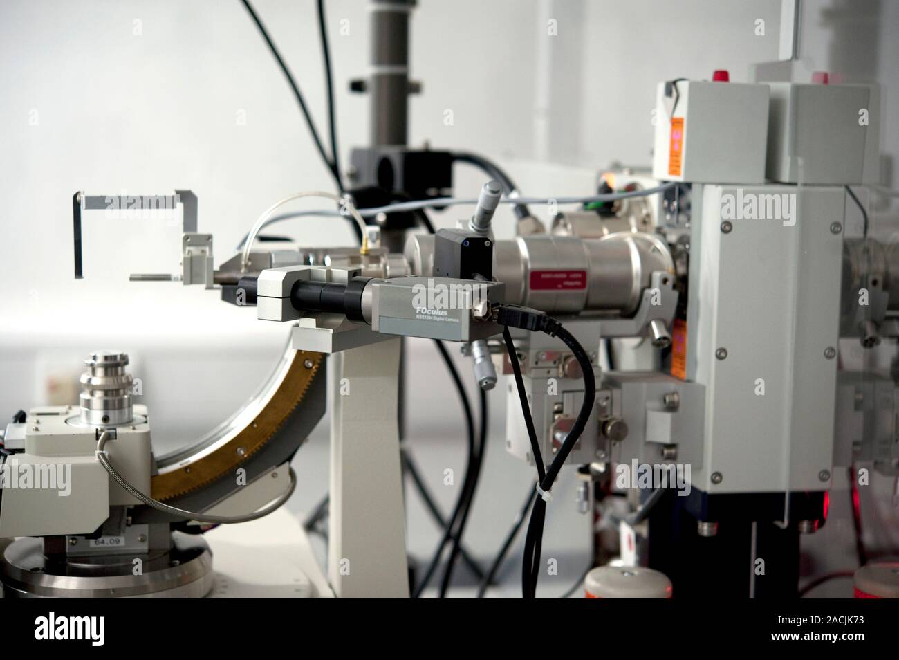 Xray crystallography machine. Crystal holder of an Xray diffraction
