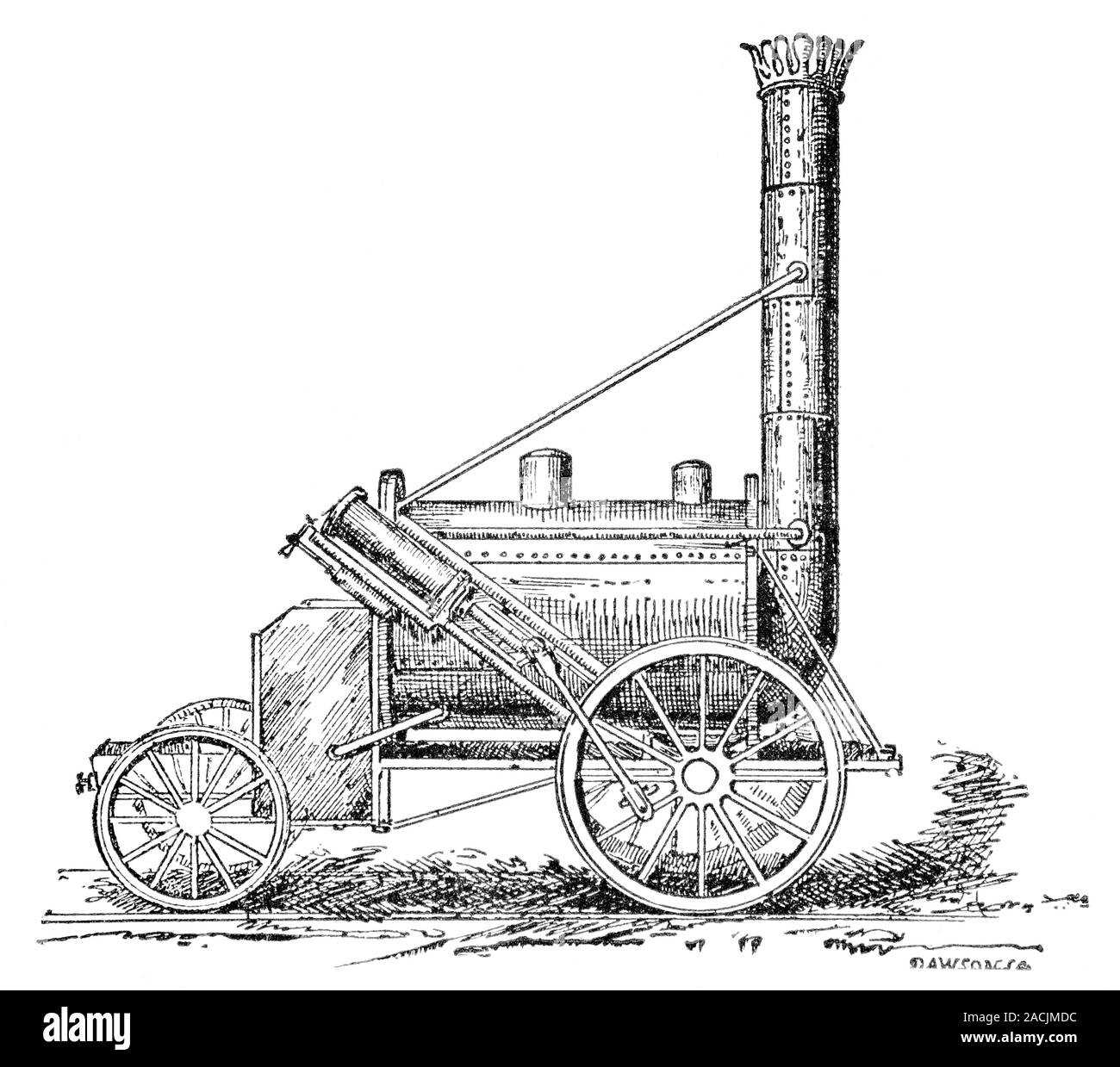 Stephenson #39 s Rocket This early steam locomotive was built in 1829 by