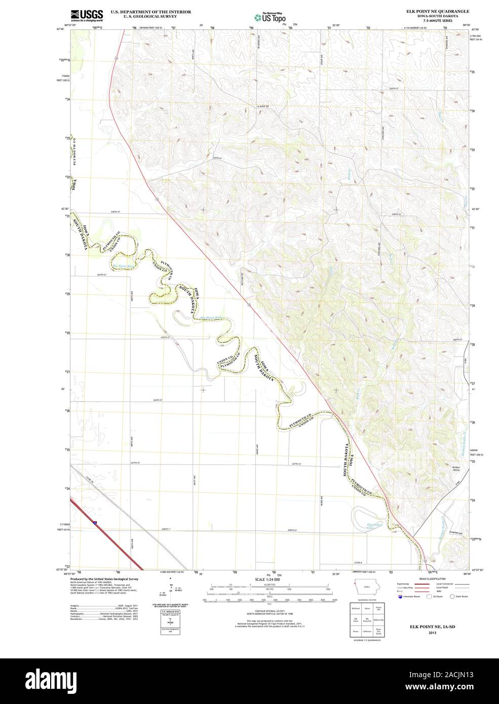 Map of elk point hires stock photography and images Alamy
