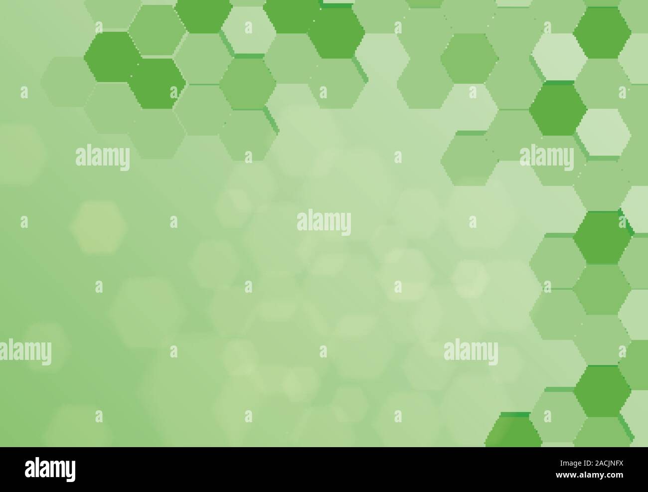 Green background template with hexagon patterns illustration Stock ...