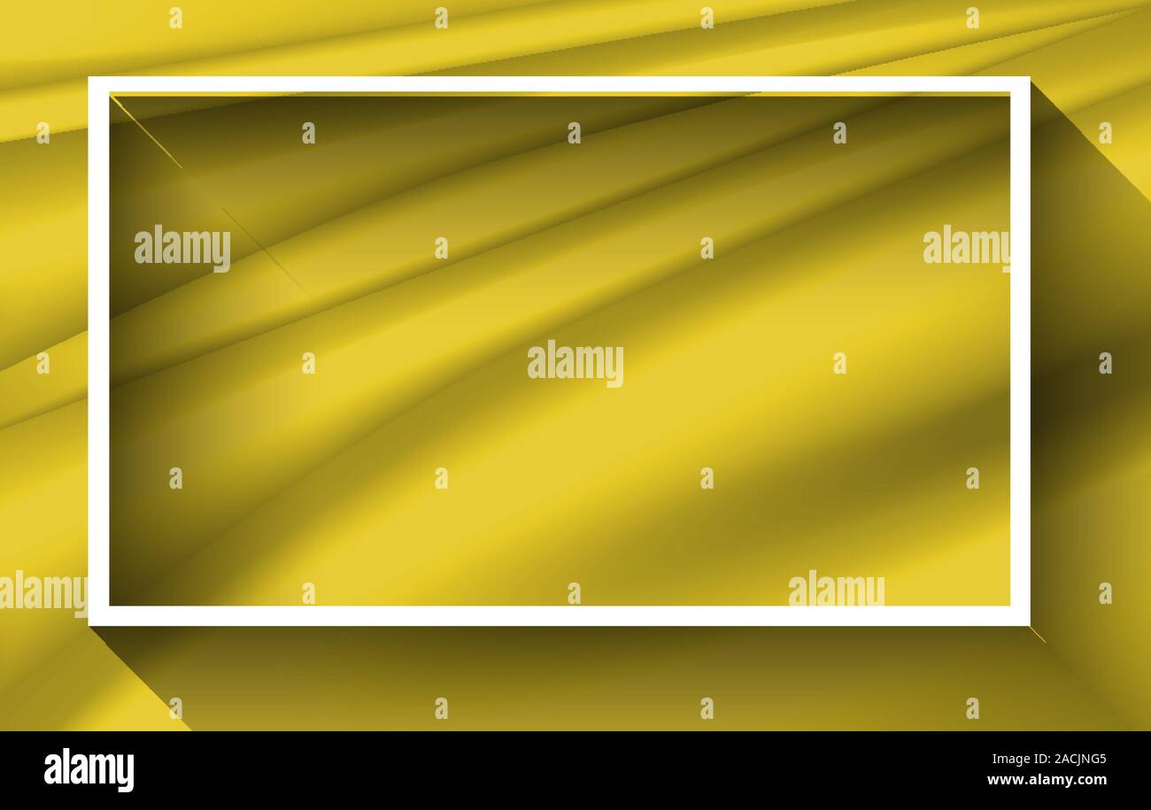 Frame template design with yellow background illustration Stock Vector ...