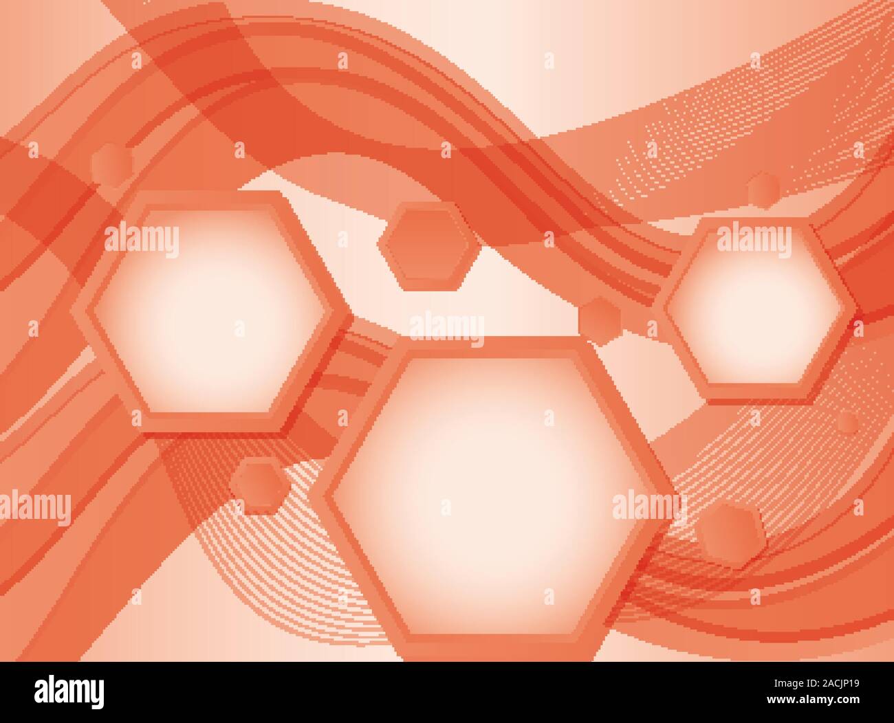 Background design with abstract patterns in orange illustration Stock ...
