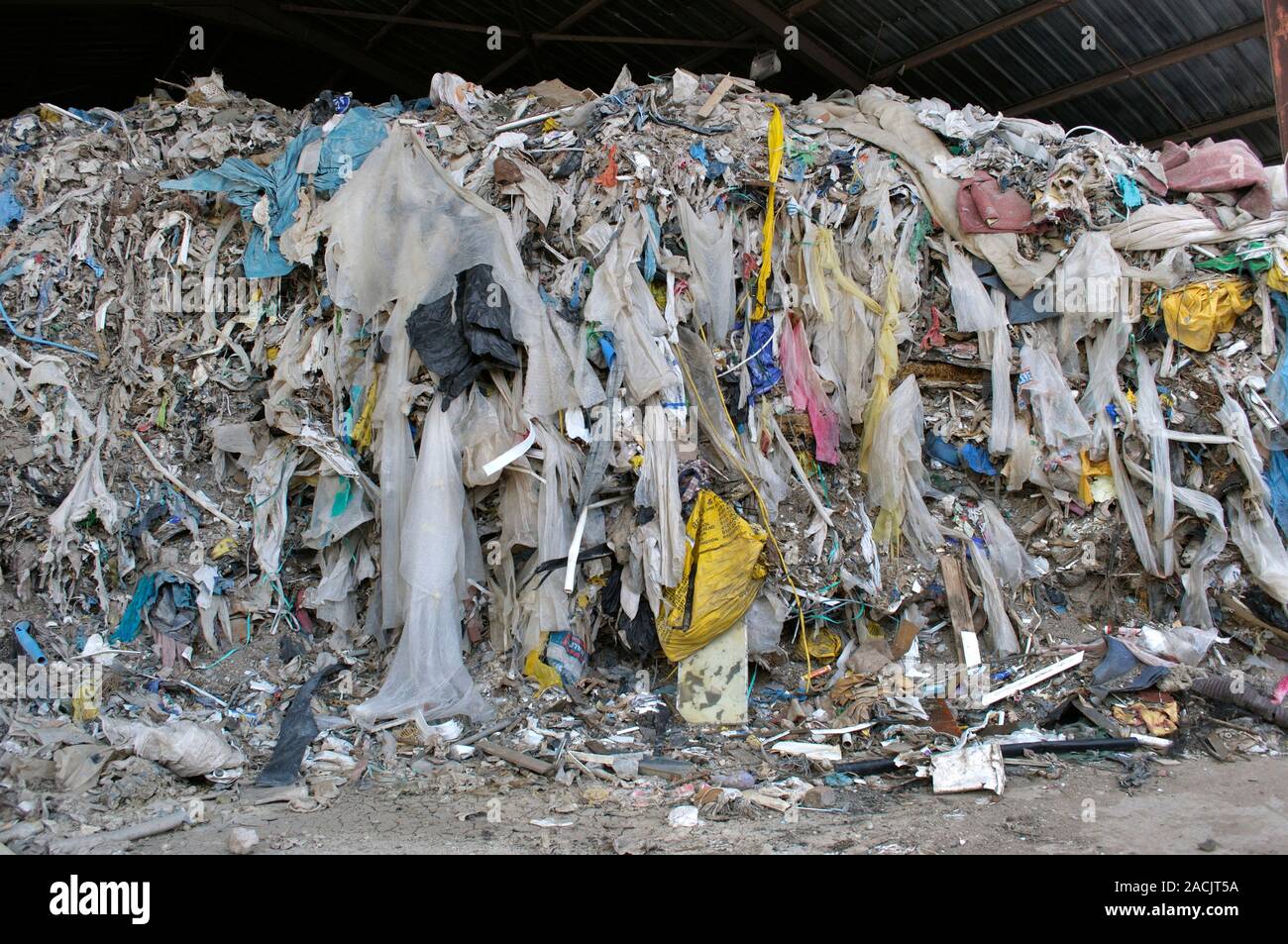 Storage of skip waste. The Wirral, Merseyside Stock Photo Alamy