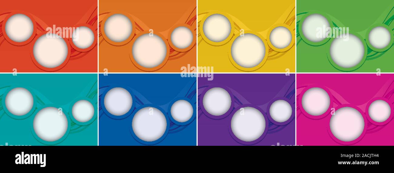 Round Color Background Design Background design with round patterns illustration Stock Vector Image ...
