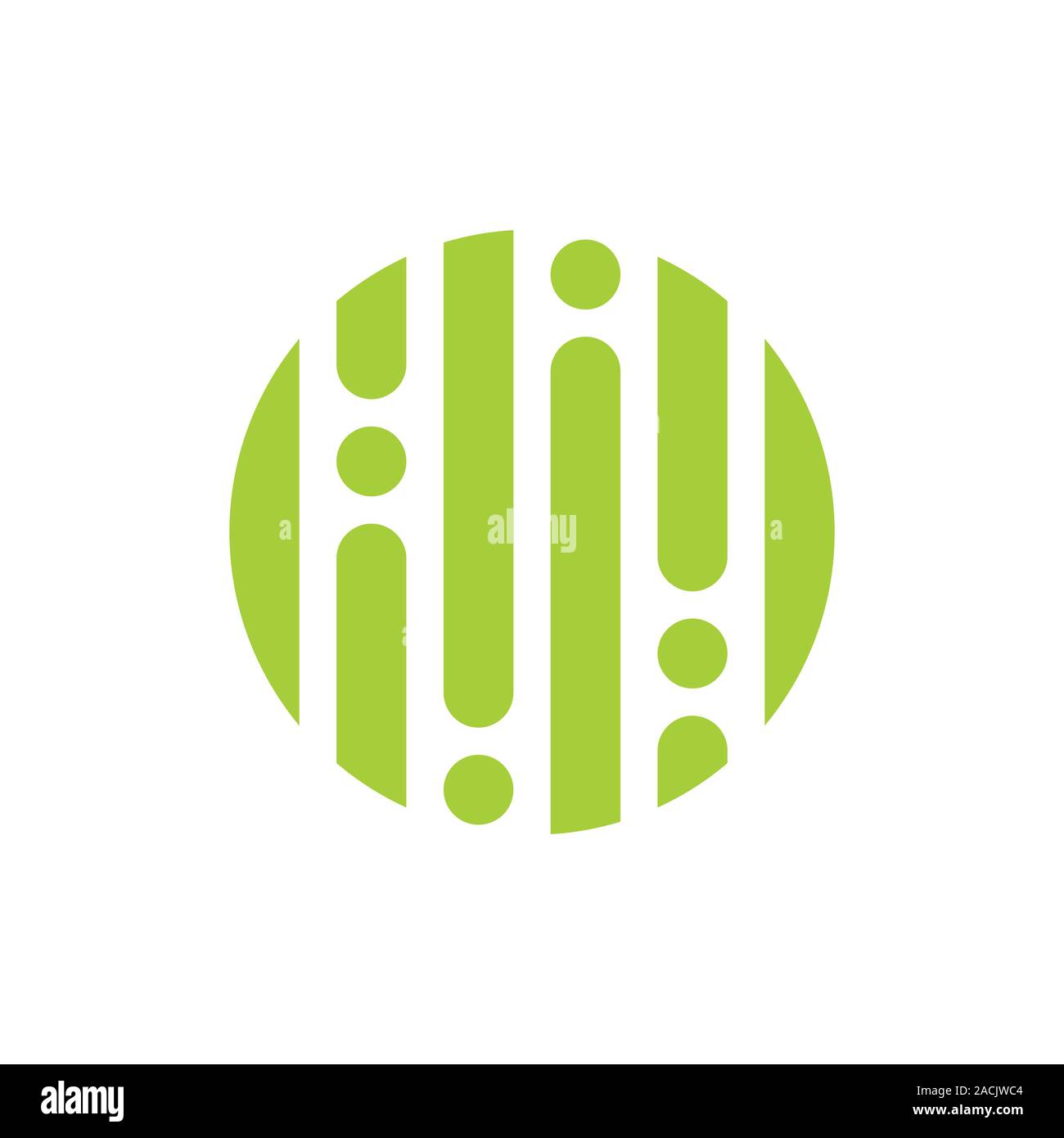 circle dots line abstract rain water logo vector Stock Vector