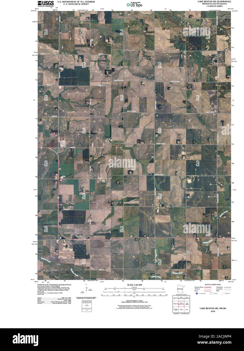 Map of lake benton hires stock photography and images Alamy