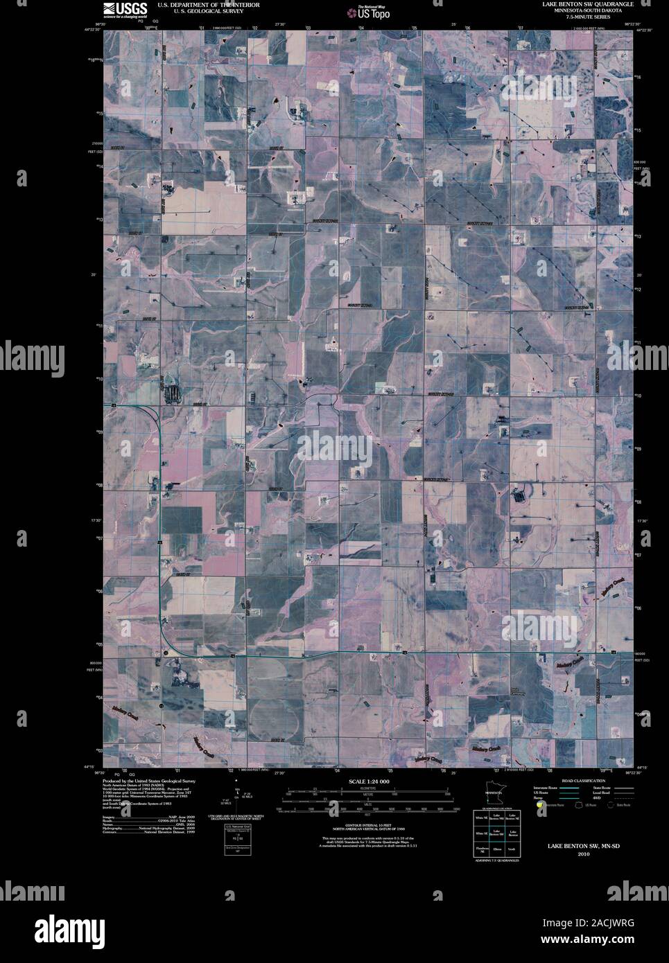 Map of lake benton hires stock photography and images Alamy