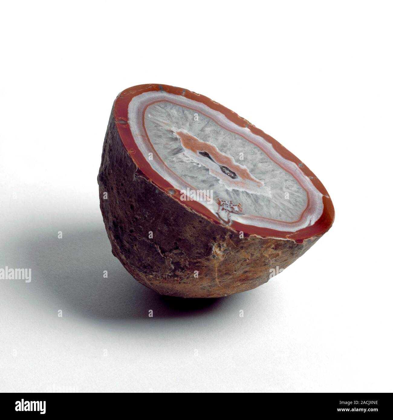 Jasp agate from Galenberg, Germany. Stock Photo