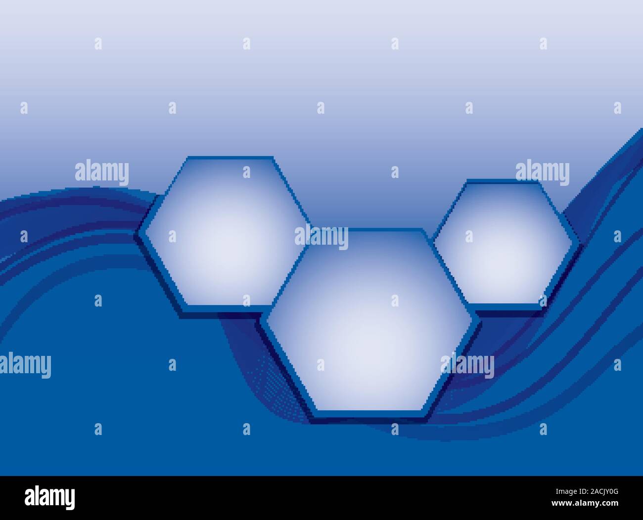 Background design with blue hexagon illustration Stock Vector Image ...