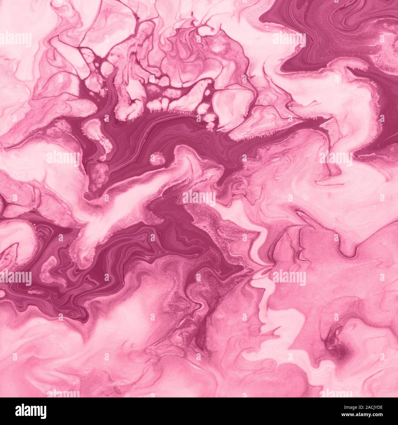 Free flowing pink paint. Marble background or texture. Abstract fluid ...