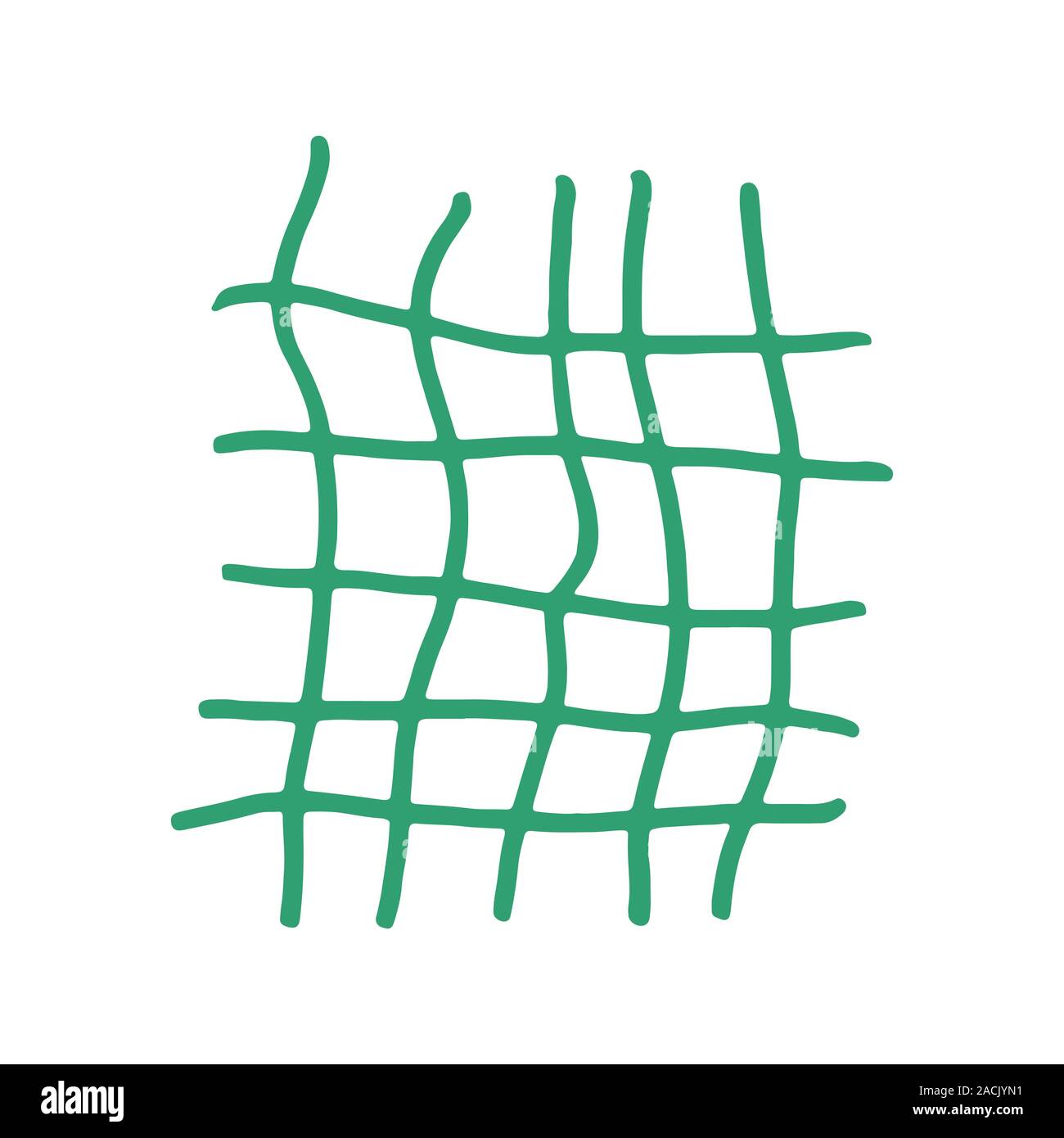 Handdrawn grid. Vector illustration. Stroke ink and marker. Stock Vector
