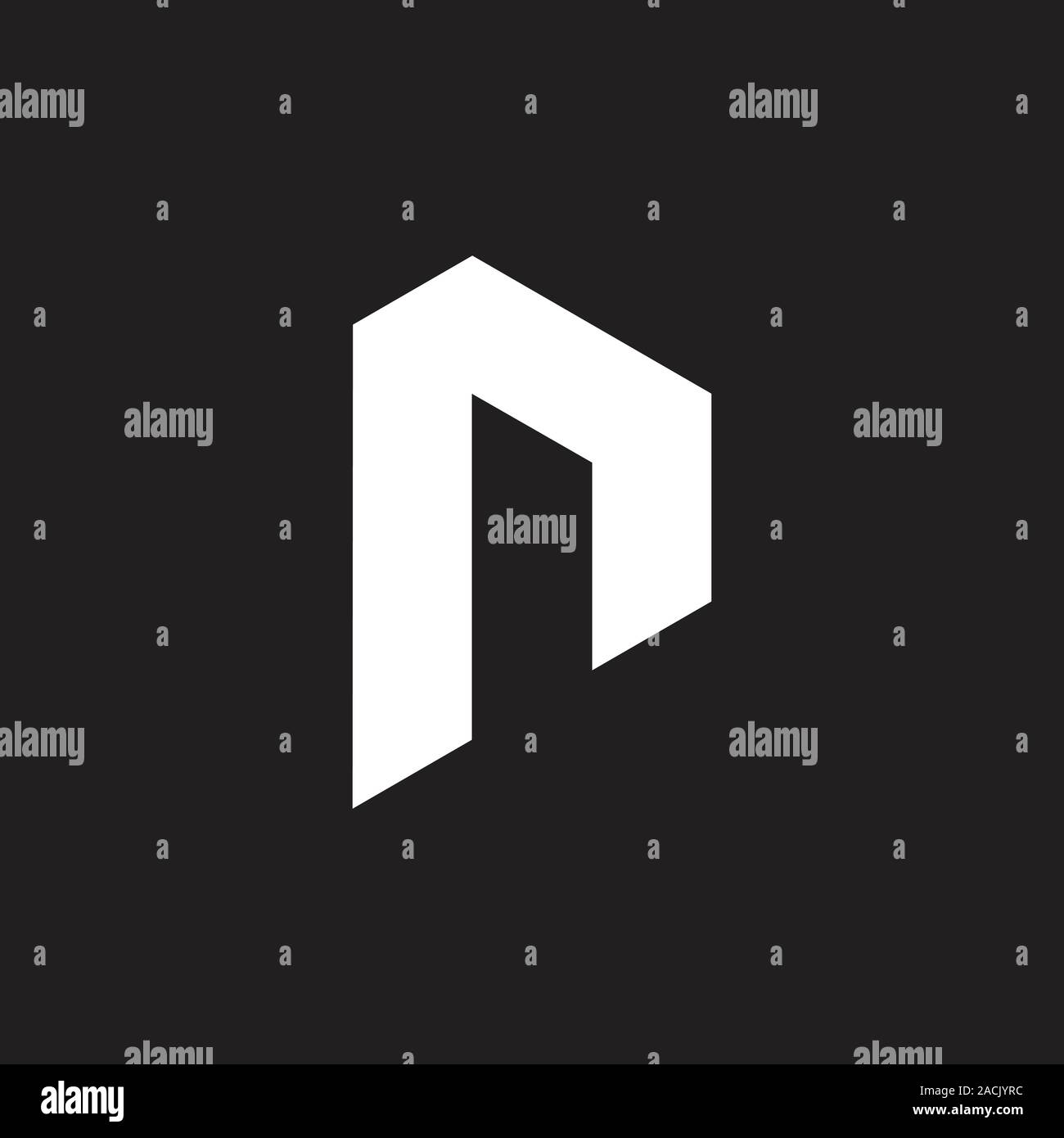 letter r simple geometric logo vector Stock Vector Image & Art - Alamy