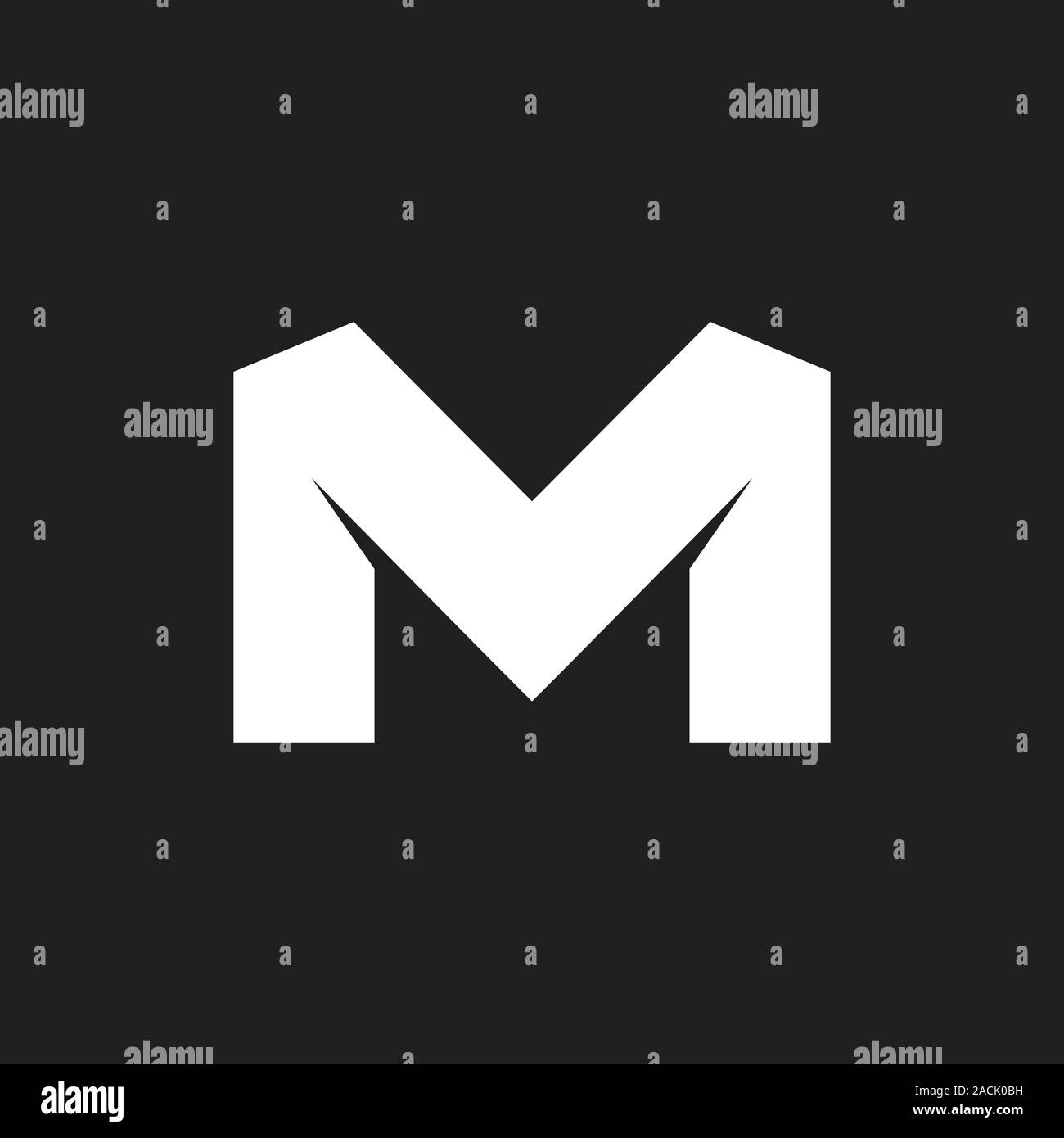 letter mv simple geometric logo vector Stock Vector Image & Art - Alamy