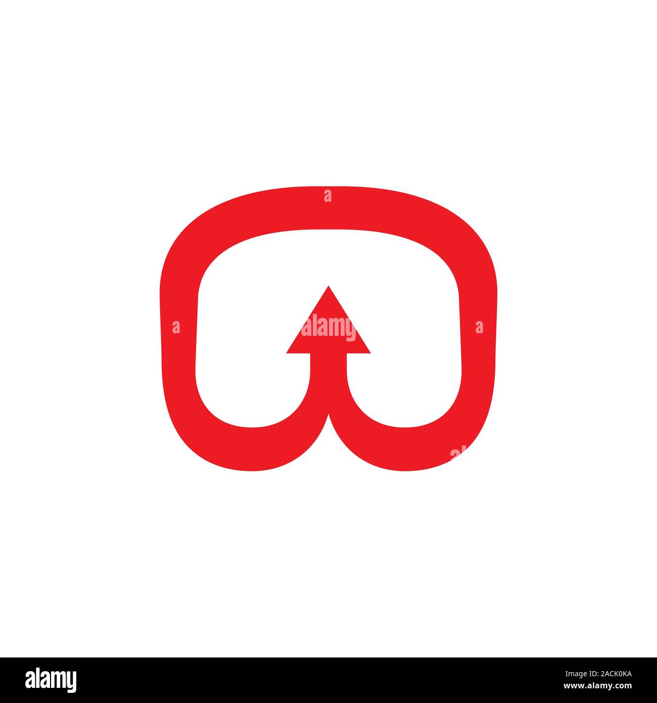 abstract curves line arrow simple logo vector Stock Vector