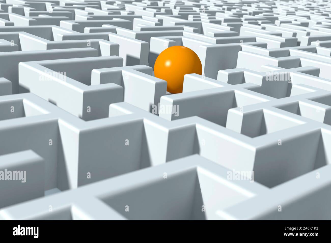 Maze, computer artwork Stock Photo - Alamy