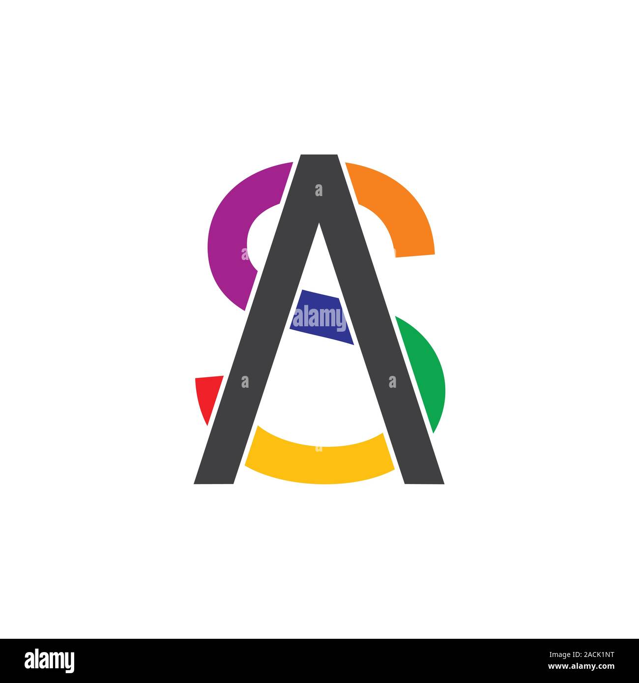 Letter Sa Colorful Logo Vector Stock Vector Image Art Alamy Letter Sa Colorful Logo Vector Stock Vector Image Art Alamy